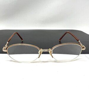 EasyClip Eyeglasses Frames QU-474 49/17/135 10 Flex Hinge Brown